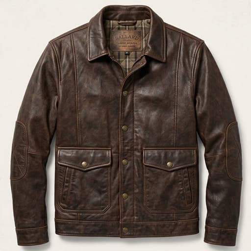 Contemporary Urban Leather Bomber