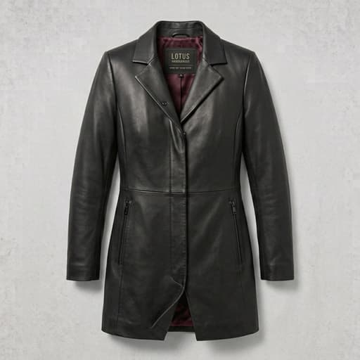Winter Heavyweight Insulated Leather Coat