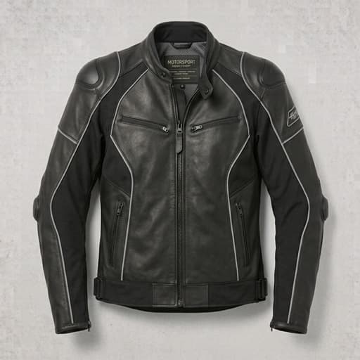Distressed Vintage Biker Leather Jacket